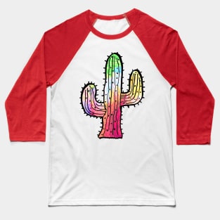 Colorful Cacti Baseball T-Shirt